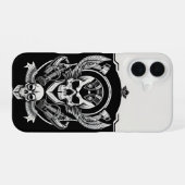 Gothic-Schädel-Design iPhone 16 Hülle (Rückseite (Horizontal))