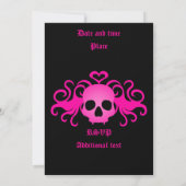 Gothic-Schädel-Geburtstag Einladung (Rückseite)