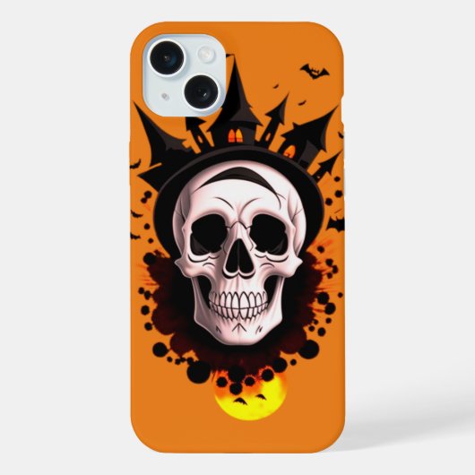 Gothic-Schädel iPhone Hülle (Rückseite)