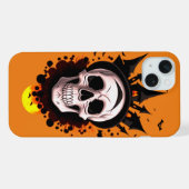 Gothic-Schädel iPhone Hülle (Rückseite (Horizontal))