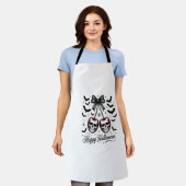 Gothic-Schädel-Kirsche Halloween Schürze (Getragen)