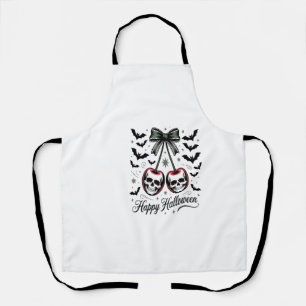 Gothic-Schädel-Kirsche Halloween Schürze