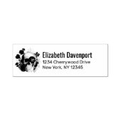Gothic-Schädel mit Blumen Permastempel (Design)