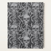 Gothic-Schädel-Muster-Hexen-Monatsplaner Planer (Rückseite)