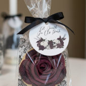 Gothic Schädel & Rose Rund Geschenkanhänger