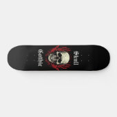 Gothic-Schädel Skateboard (Horizontal)