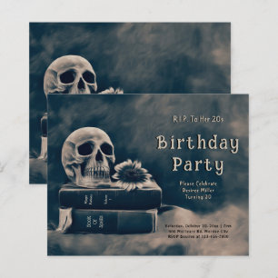 Gothic-Schädel-Vintage-Bücher-Budget-RIP-An-Ihre-2