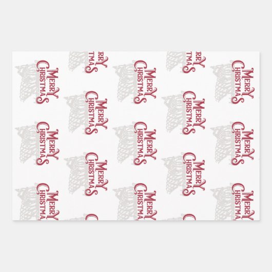 Gothic Schädel Weihnachtswrapping Paper Geschenkpapier Set (Vorderseite 3)