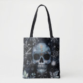 Gothic-Schädel-Winter-Botanik-Gotik Tasche (Vorderseite)
