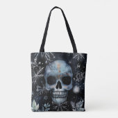 Gothic-Schädel-Winter-Botanik-Gotik Tasche (Rückseite)