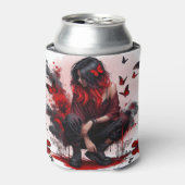 Gothic Schmetterlinge & Lady Fantasy Dosenkühler (Kanne Vorderseite)