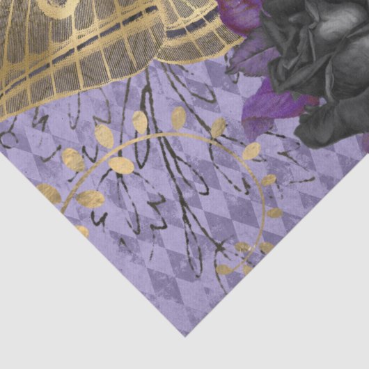 Gothic-Schmetterlingspapier Seidenpapier (Detail)