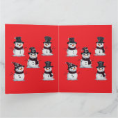 Gothic Schneemann Karte (Innenseite)