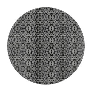 GOTHIC Schneidbrett aus Glas, rund, 12" Schneidebrett
