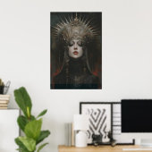 Gothic Schönheitskönigin Kunstprint, Dark Fantasy, Poster (Heimbüro)