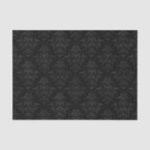 Gothic Schwarz Damast Seidenpapier (Vorderseite)