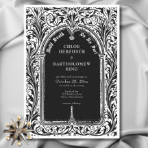 Gothic Schwarz-weiß Mittelalter bis Totenhochzeit