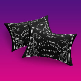 Gothic Schwarz-weiß Rose Talking Board Kissenbezug