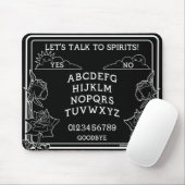 Gothic Schwarz-weiß Spirit Board Floral Mousepad (Mit Mouse)