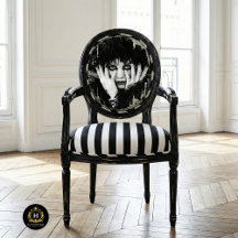 Gothic Schwarz-weißer Vintager Glamour Decoupage