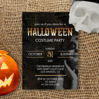 Gothic Schwarzes Erwachsener Halloween Grusel Kost Einladung