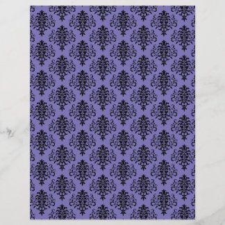 Gothic schwarzes und violettes Damast-Sch scrapboo