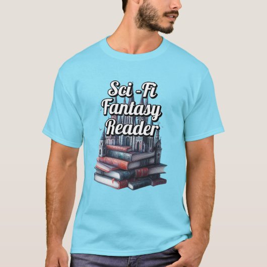 Gothic Sci Fi Fantasy Reader T-Shirt (Vorderseite)