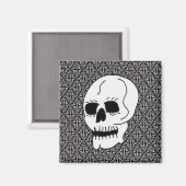 Gothic Scroll und Skull Magnet (Vorderseite/Rückseite)