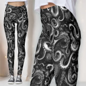 Gothic Sea Witch Kraken | Dunkler Naturalistischer Leggings