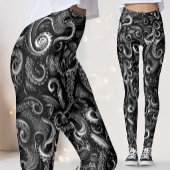 Gothic Sea Witch Kraken | Dunkler Naturalistischer Leggings
