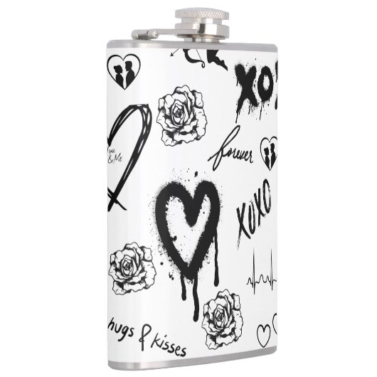 Gothic Seamless Pattern Flachmann (Rechts)