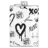 Gothic Seamless Pattern Flachmann (Vorderseite)