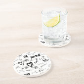 Gothic Seamless Pattern Getränkeuntersetzer (Seite)