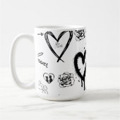 Gothic Seamless Pattern Kaffeetasse (Links)