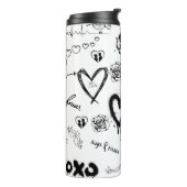 Gothic Seamless Pattern Thermosbecher (Nach links gedreht)