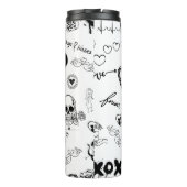 Gothic Seamless Pattern Thermosbecher (Rückseite)