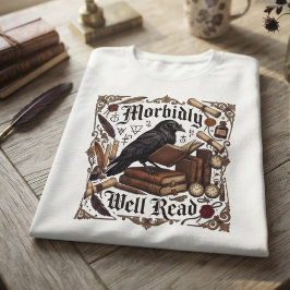 Gothic Sepia Barock Rabe T-Shirt