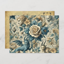 Gothic Serenade - Gothic Viktorianisch Feiertagspostkarte