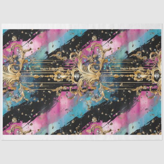 Gothic Shabby Glam A Decoupage Paper Seidenpapier (Vorderseite)