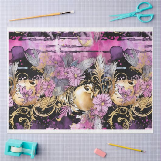Gothic Shabby Glam H Decoupage Paper Seidenpapier (Basteln)