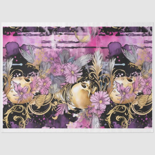 Gothic Shabby Glam H Decoupage Paper Seidenpapier (Vorderseite)