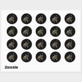Gothic Shark Skull Sticker (Blatt)