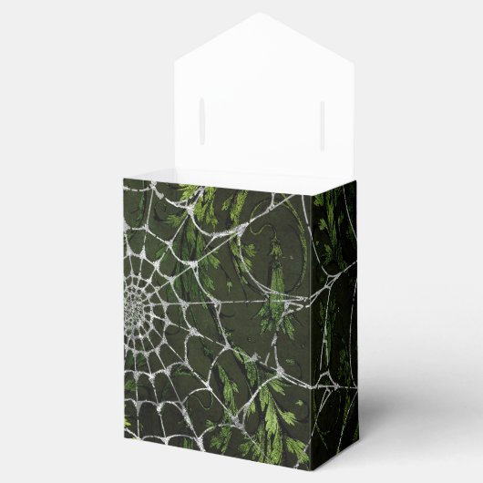 Gothic Silver Web erschüttert Geschenkschachtel (Geöffnet)