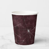 Gothic Silver Web erschüttert Pappbecher (Rückseite)