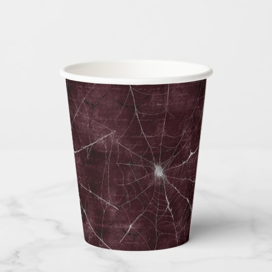 Gothic Silver Web erschüttert Pappbecher (Rückseite)