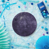 Gothic Silver Web erschüttert Pappteller (Party)