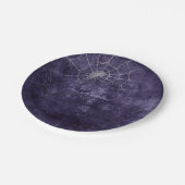 Gothic Silver Web erschüttert Pappteller (Schrägansicht)