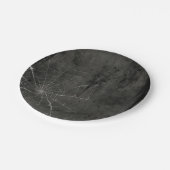 Gothic Silver Web erschüttert Pappteller (Schrägansicht)