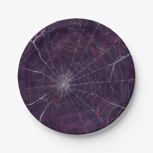 Gothic Silver Web erschüttert Pappteller (Vorderseite)