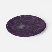 Gothic Silver Web erschüttert Pappteller (Schrägansicht)